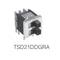 Alcoswitch TSD21DDGRA Dual (2x) SPDT ON-ON Slide Switch Assembly, Right Angle
