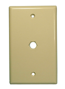Philmore TV42, Single Hole Blank Ivory Wall Plate for F-81 Connector
