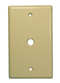 Philmore TV42, Single Hole Blank Ivory Wall Plate for F-81 Connector