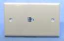 Philmore TWP49V Single 4 Conductor RJ11, White Telephone Wall Plate