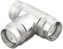 TWX-7509, Twinax Female to Female to Female (Jack-Jack-Jack) T Adapter