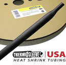 67-02500, Enviro Sleeve 100' Roll Polyolefin 1/4" BLACK 2:1 Heat Shrink Tubing (equivalent to Thermo Sleeve HST14BK100)