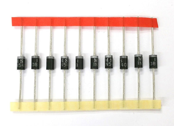 Lot of 10 Microsemi Corp # 1N5408 3 Amp 1,000 Volt Rectifier Diodes 3A 1,000V