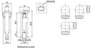 4 Amp PANEL MOUNT Pushbutton Circuit Breaker ~ Zing Ear ZE-800-4 4A