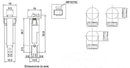 B8003, Philmore 3 Amp PANEL MOUNT Pushbutton Circuit Breaker ~ Zing Ear ZE-800-3 3A