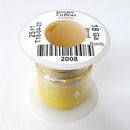 25' 18AWG YELLOW Hi Temp PTFE Insulated Silver Plated 600 Volt Hook-Up Wire - MarVac Electronics