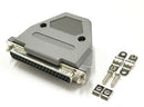 DB 37 Pin Female D-Sub Cable Mount Connector w/ Plastic Cover & Hardware DB37
