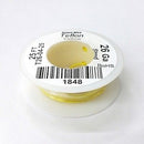 25' 26AWG YELLOW Hi Temp PTFE Insulated Silver Plated 600 Volt Hook-Up Wire - MarVac Electronics