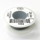 25' 24AWG BLACK Hi Temp PTFE Insulated Silver Plated 600 Volt Hook-Up Wire - MarVac Electronics
