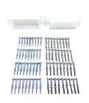 1 Pair of 36 Circuit Molex 0.062" Male and Female Connectors with Pins - MarVac Electronics