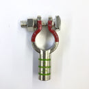 Straight Pure Copper Battery Terminal 2AWG Positive (+) Side, ~ 2 Gauge
