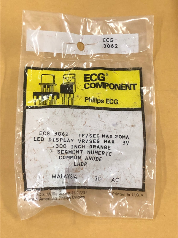 ECG3062 LED DISPLAY ORANGE