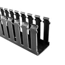 HellermannTyton 181-22020 SL2X2BK4 BLACK Slotted Wall Duct 2"W x 2"H x 72"L