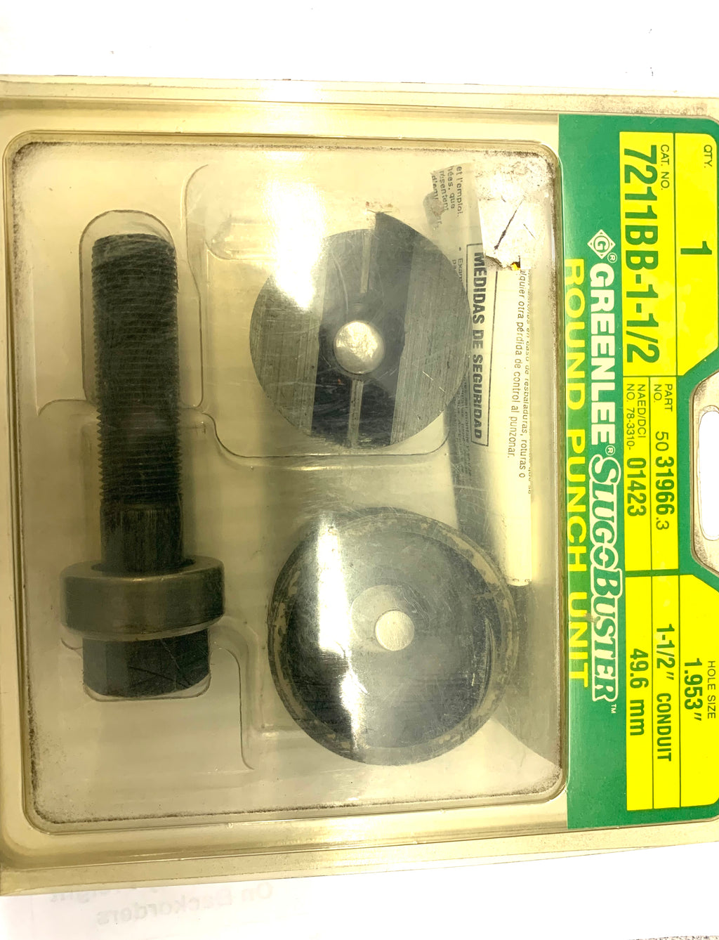 Greenlee 7211BB-1-1/2 Slug-Buster Knockout Punch Set - Package