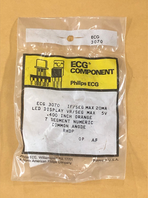 ECG3070 LED DISPLAY ORANGE