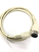 6FT 5 Pin DIN Male to Male MIDI Patch Cable, 6 Foot Beige