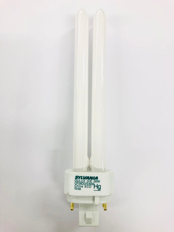 Sylvania 20673 Compact Fluorescent Light Bulb, 26 watt - T4 - 4-Pin (G24q3) Base 35K