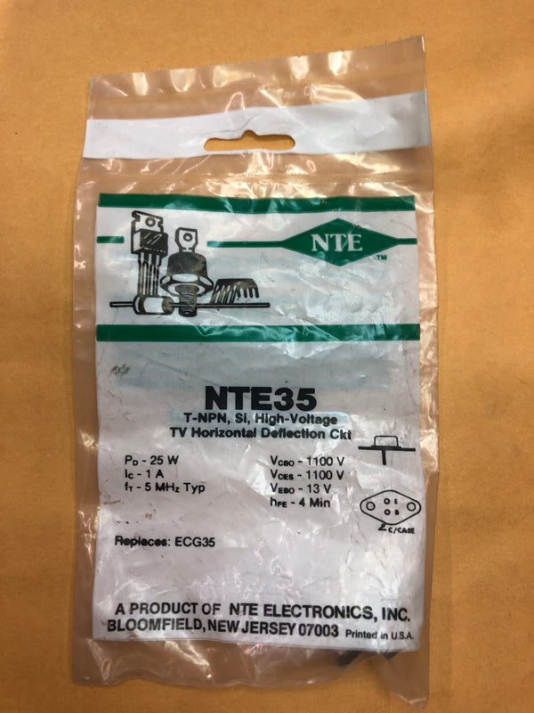 NTE35 T-NPN Si High-Voltage Transistor 1100V 1A
