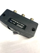 Philmore AB6, 75 Ohm "F" Type Coaxial 2 Way Push Button A-B Switch