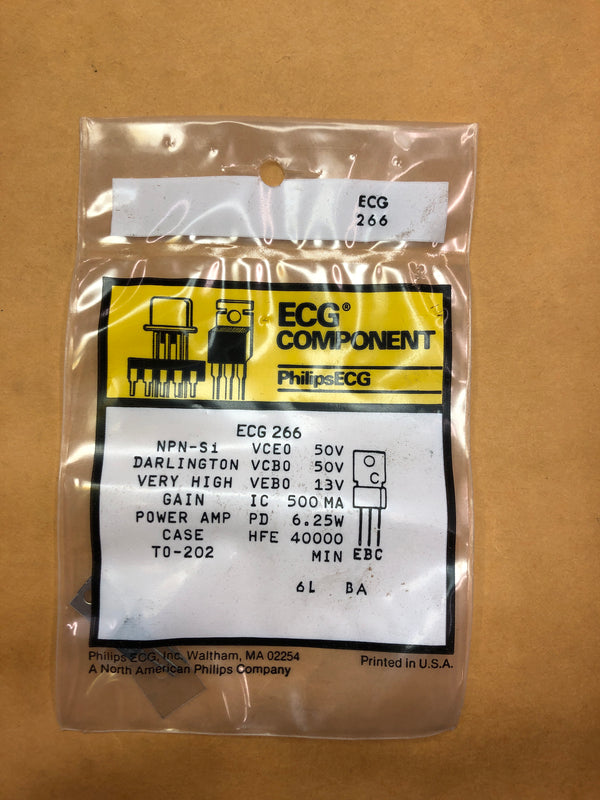 ECG266 NPN-Si Transistor 50V 500MA TO-202