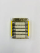 5 Pack of Buss GGB-6, 6A 60V Fast Acting (Fast Blow) Ceramic Body Fuses