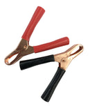 1 Pair of Mueller BU-46C Copper Plier Type Clips w/ Red & Black Insulators 75A