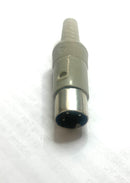 ETA1, Philmore 3 Pin 180° Inline Male DIN Connector ~ Solder Type