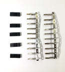 Lot of 5 BLS2 2 Contact Black Terminal Housing 2.54mm with Lot of 20 Housing Pins