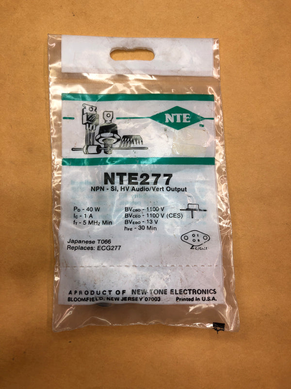 NTE277 NPN-Si Transistor NV Audio/Vert 1100V 1A