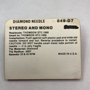 Pfanstiehl 849-D7 Diamond Needle