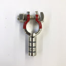 Straight Pure Copper Battery Terminal 4AWG Positive (+) Side, ~ 4 Gauge