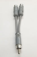 Switchcraft 330F1, 4" Y Audio Cable RCA Male to Dual RCA Female