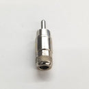 Switchcraft 3502, 2 Conductor Shielded RCA Straight Plug