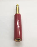 Switchcraft 425 (PJ-047R),  2-Conductor, Screw Terminals, Red Handle