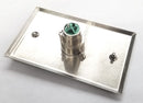 Switchcraft J3FS, 1 Gang XLR Wall Plate with 1 (Rectangular) D3F XLR Connector