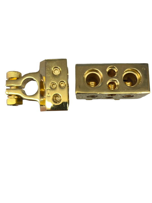 BTNEG-48, Qual Battery Negative Post Terminal with 2 X 4awg and 2x 8awg