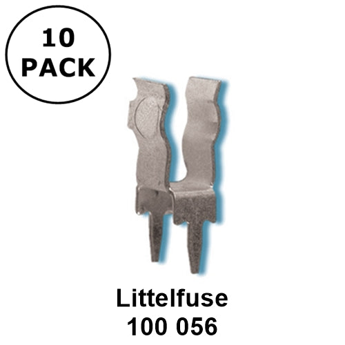 Lot of 10 Littelfuse 100 056 PC Mount Fuse Clips for 5mm Diameter Fuses ~ 100056