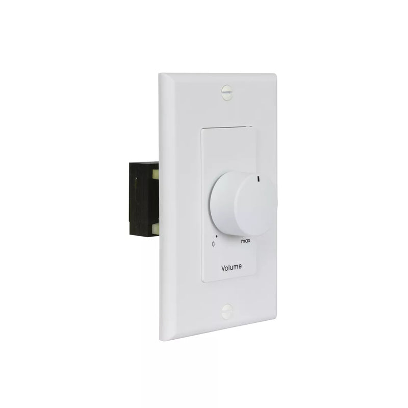 100LVC-DW, Lowell 100W Mono Volume Control w/ 1-Gang Decorator White Wall Plate