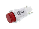 Linrose 1050QC1, RED 125V Neon Indicator Light  1/2" Round Raised Flat Top Lens