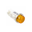 Linrose 1050QC3 AMBER 125V Neon Indicator Light  1/2" Round Raised Flat Top Lens