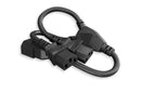 10W1-161413Y-14, 14 Inch Splitter Power Cord IEC-C14 to C13 16AWG 13A@125V SJT