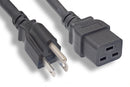 10W1-51519-06, 6 Foot Heavy Duty Power Cord NEMA 5-15P to IEC-60320-C19 14AWG 15A@125V SJT