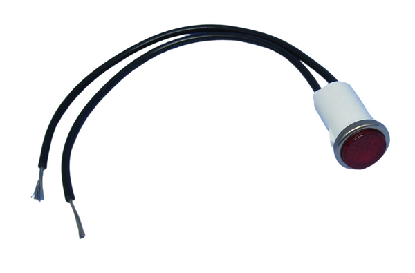 11-2230, Philmore 0.500" RED Indicator, 12V~14V AC/DC Incandescent Lamp