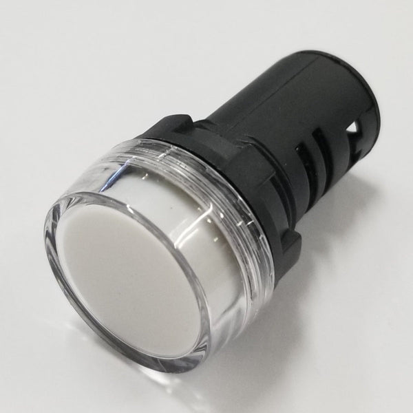 11-2644, Philmore WHITE 1" Inch Round Tapered LED Indicator Lamp 12-14 Volts DC