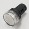 11-2644, Philmore WHITE 1" Inch Round Tapered LED Indicator Lamp 12-14 Volts DC