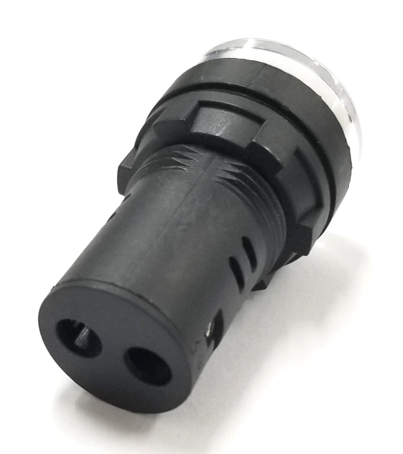 11-2634, Philmore WHITE 1" Inch Round Flat Top LED Indicator Lamp 12-14 Volts DC