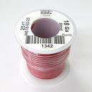 25' Roll 18AWG RED Stranded Appliance Grade 600 Volt Hook-Up Wire, UL1015 105C