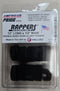 American Pride 14-02000 - 12"L X 1/2"W Black Rappers Hook & Loop, 10pk