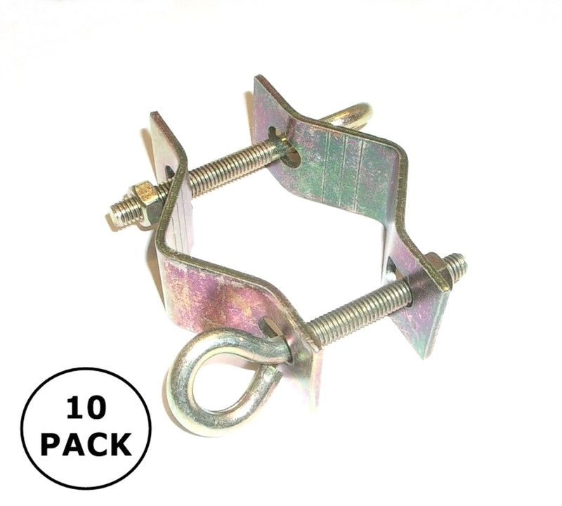 15-827-10PK, Philmore 10 PACK 2-Way Guy Wire Mast Clamp for Masts up to 1-1/2"