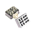 S312AB, TRW Cinch - 12pin Female Connector with Brackets. 1-1/4" c-c Mounting Holes